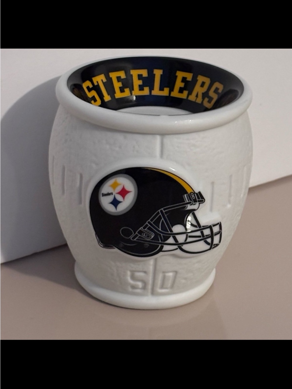 NFL Pittsburgh Steelers White Ceramic Scentsy Warmer